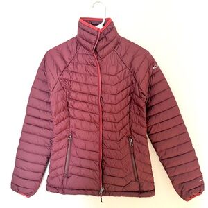 Columbia Omni-heat Women's Burgundy Puffer Jacket